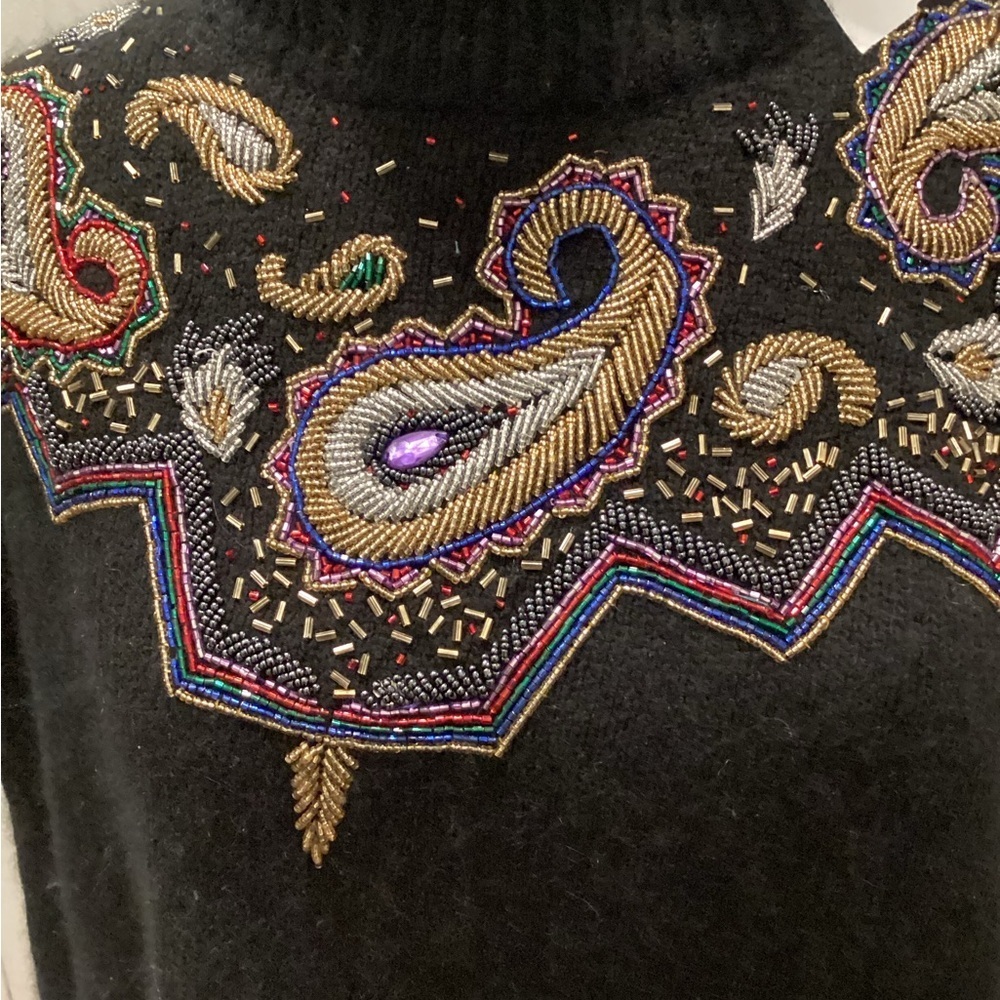 Embroidered Sweater (Size: 1X) - Picture 4 of 6